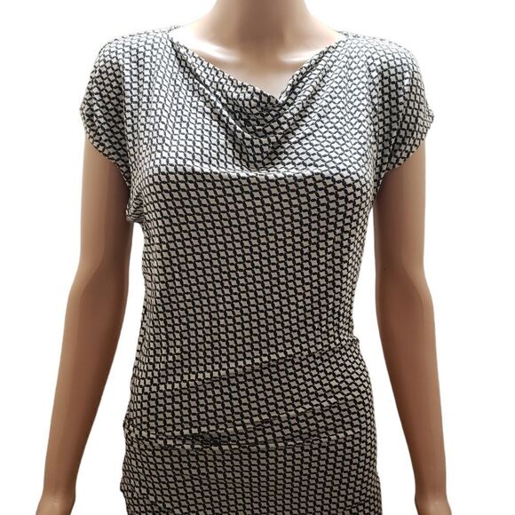 CAbi Cowl Neck Ruched Dress XSMALL - Picture 4 of 13